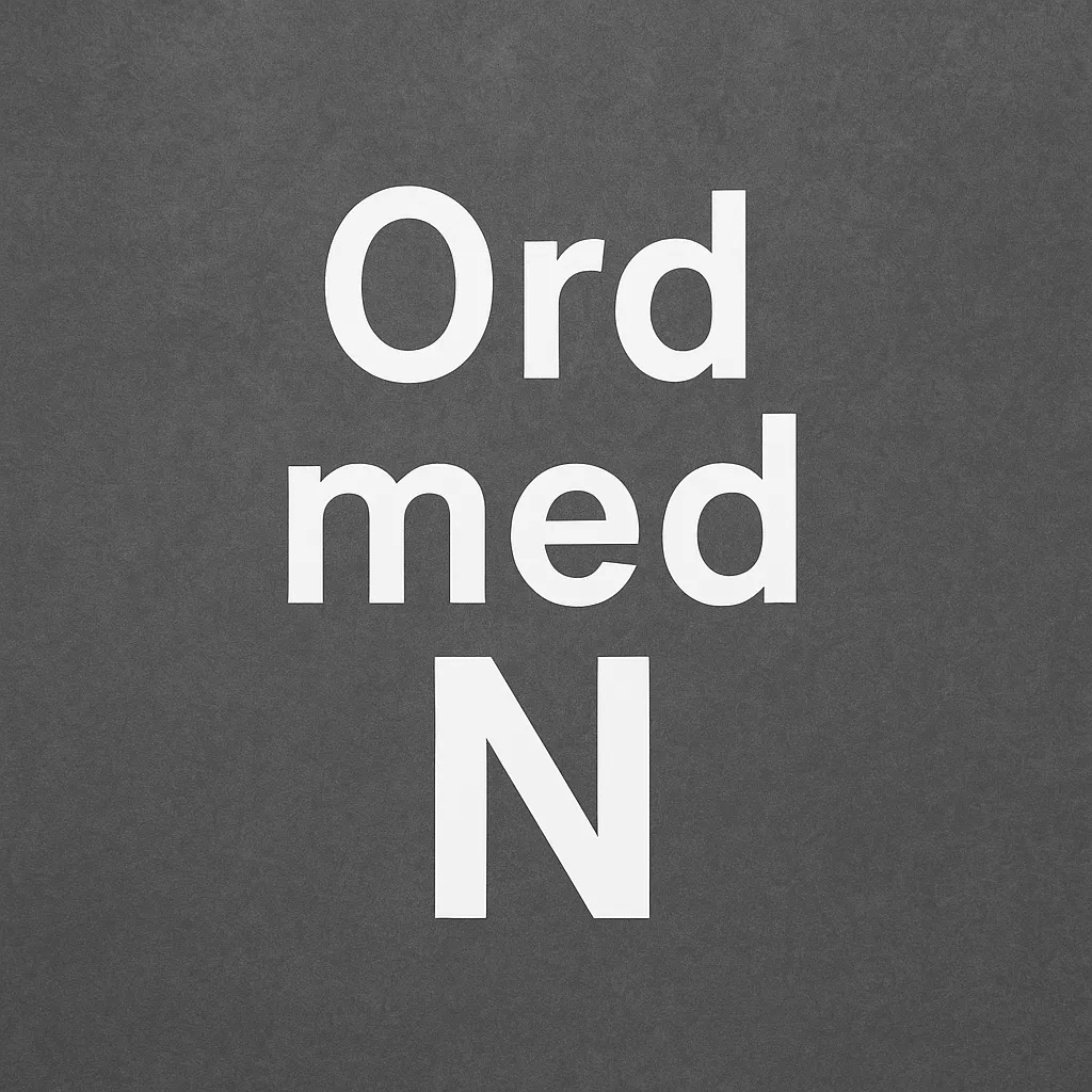 Ord med N